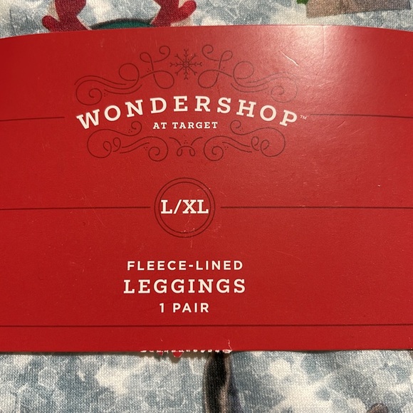 Holiday Llama & Cat Fleece-Lined Leggings NWT - Picture 2 of 3